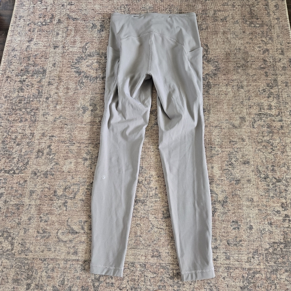Lululemon Swift Speed High-Rise Tight 28" Leggings Brushed Luxtreme Gull Grey 6 - Picture 8 of 11